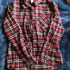 Red and black flannel forever 21 size small